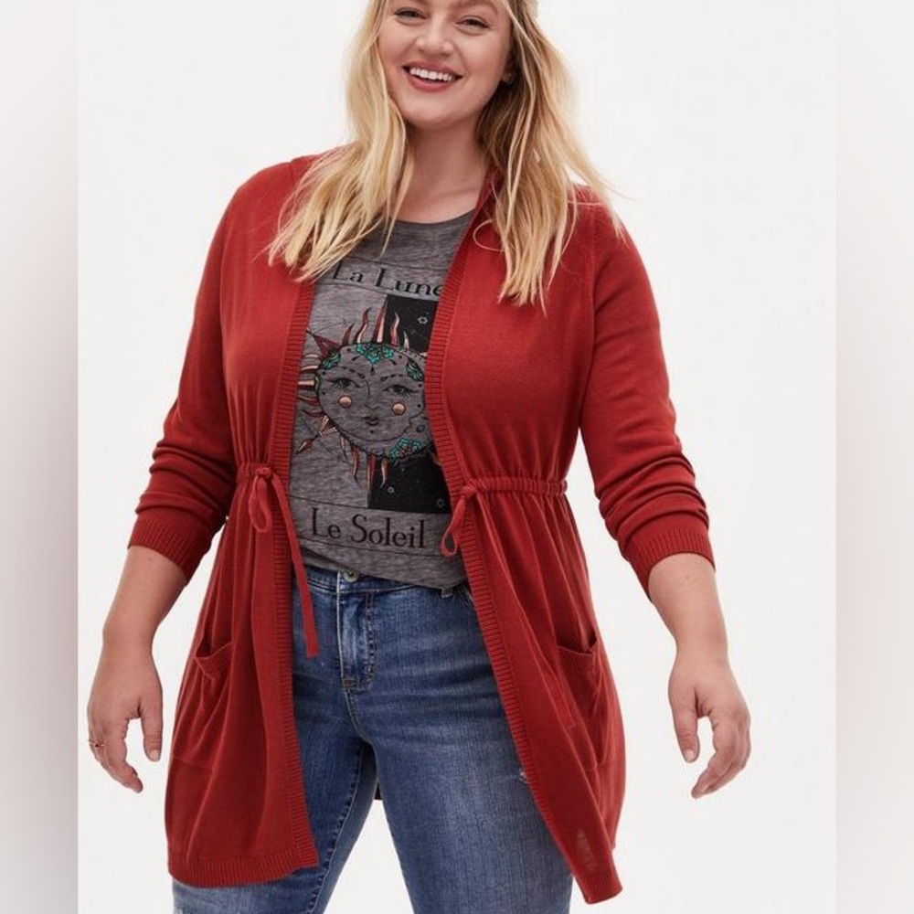 Torrid Anorak Cinch Waist Cardigan 3X NWOT
